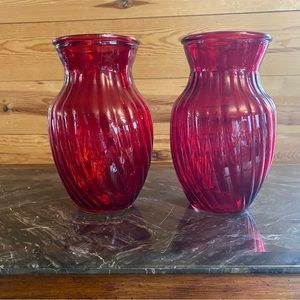 Two Gorgeous Glass Vases